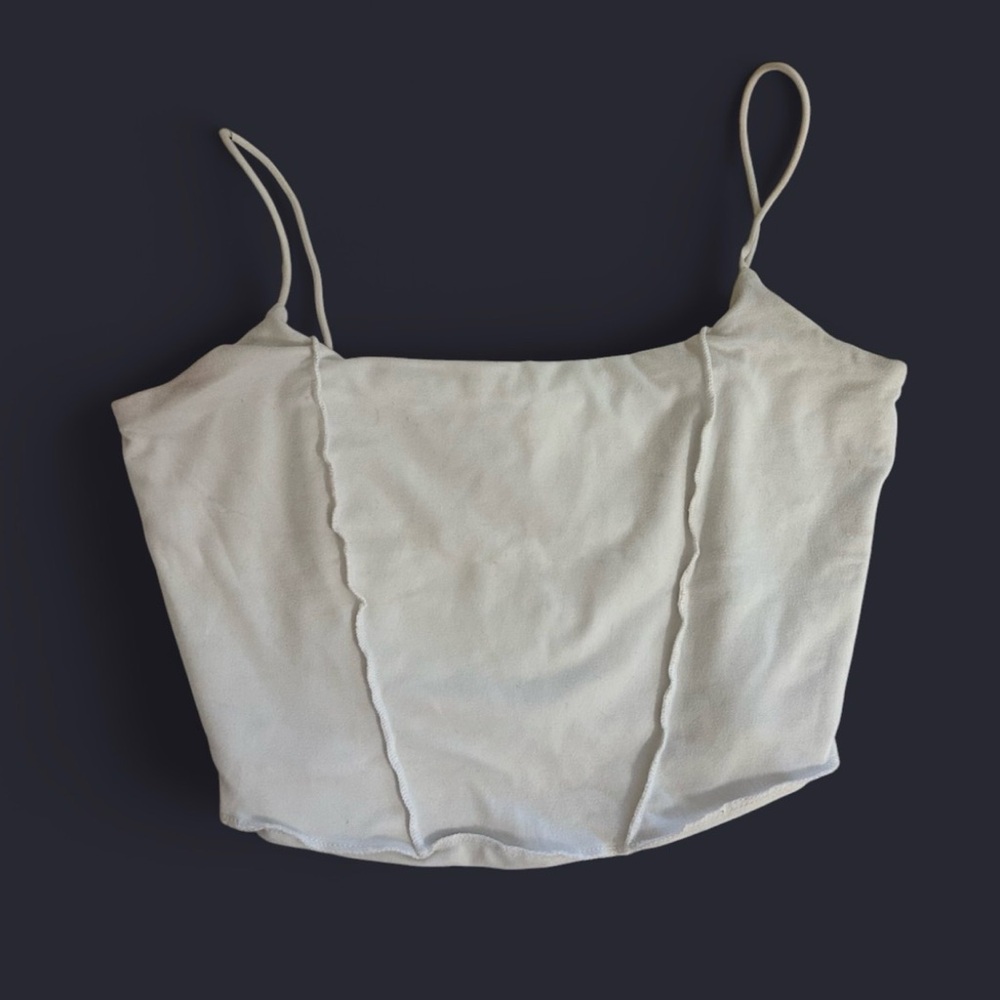White crop top